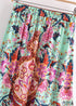Boho Skirts in Heart Chakra in Green For Women
